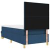 vidaXL Boxspring bed met matras met hoofdeinde Blauw 90 x 190 cm Stof