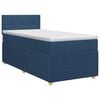 vidaXL Boxspringbed met matras met hoofdeinde Blauw 90 x 190 cm Stof