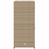 vidaXL Tuinkast 55x55x111 cm poly rattan beige