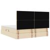 vidaXL Opslag bed met matras met matras Cr&egrave;me 180 x 200 cm Polyester