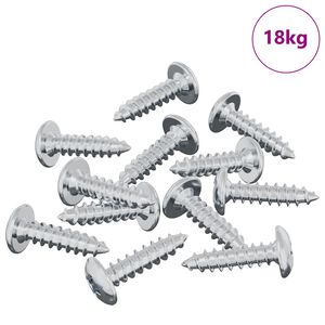 vidaXL Bout 13636 pcs Zilver M4 x 16 mm Staal