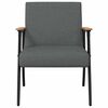 vidaXL Fauteuil Donkergrijs 59 x 75 x 78 cm Stof