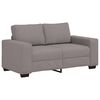 vidaXL 3-delige Loungeset met kussens stof taupe
