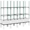 vidaXL Plantenbak met latwerk 160x40x142,5 cm polypropeen wit