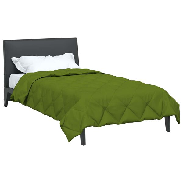 vidaXL Vol jaar dekbed Groen 200 x 140 cm Microfiber