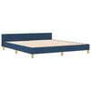 vidaXL Bedframe met hoofdeinde Blauw 180 x 200 cm Stof