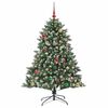 vidaXL Kunstkerstboom met 150 LED Groen 150 cm PVC en Plastic en Staal