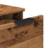 vidaXL Dressoir 30x30x70 cm bewerkt hout oud houtkleurig