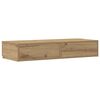 vidaXL Bedlades Artisan Eiken 75 x 36,5 x 16,5 cm Bewerkt hout