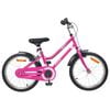 vidaXL Kinderfiets 18 Inch voor 5-7 jaar Roze Zwart