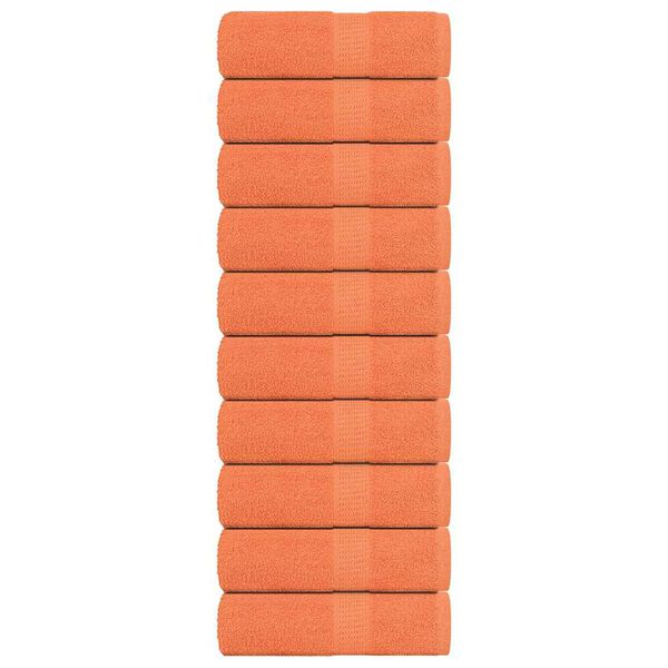 vidaXL Washandjes FROGN 10 st 30x30 cm 360 g/m² oranje