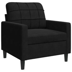 vidaXL Fauteuil 60 cm fluweel zwart