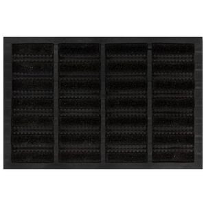 vidaXL Deurmat rechthoekig 40x60 cm rubber en kokosvezel
