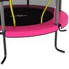 vidaXL Trampoline met veiligheidsnet rond 140x160 cm roze