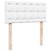 vidaXL Ottomaanse bed met matras 100x200cm kunstleer wit