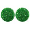vidaXL Kunstbuxusballen met LED-verlichting 2 st 35 cm groen
