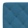 vidaXL Bedframe zonder matras fluweel blauw 140x190 cm
