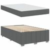 vidaXL Bedframe met matras Donkergrijs 120 x 200 cm Stof