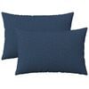 vidaXL Kussen met kussen HEERLEN 2 st Blauw Stof