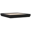 vidaXL Bedframe massief hout zwart 200x200 cm