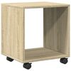 vidaXL Rolkast 37x33x42,5 cm bewerkt hout sonoma eikenkleurig