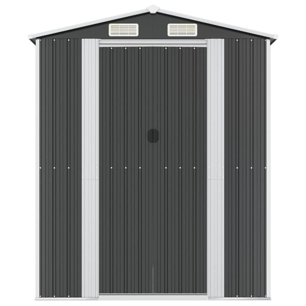vidaXL Tuinschuur 192x523x223 cm gegalvaniseerd staal antracietkleurig