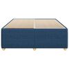 vidaXL Bedframe zonder matras stof blauw 140x190 cm