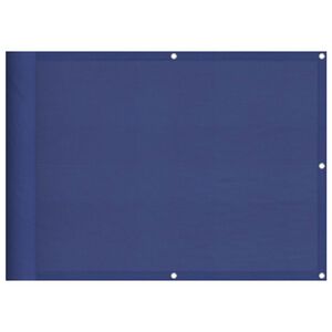 vidaXL Balkonscherm 75x700 cm 100% oxford polyester blauw