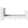 vidaXL Bedframe zonder matras massief grenenhout wit 150x200 cm