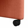 vidaXL Dining Stoelen met Wielen 2 pcs Rood-oranje 57 x 66 x 94 cm