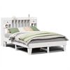 vidaXL Bedframe zonder matras massief grenenhout wit 150x200 cm