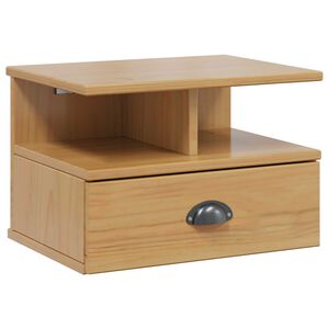 vidaXL Nachtkastje Hill Honingbruin 40 x 31 x 27 cm Massief Vurenhout