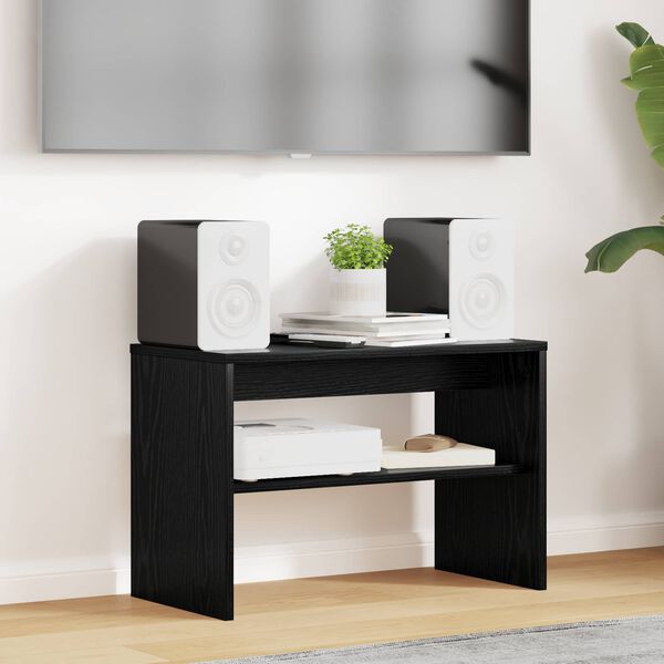 vidaXL TV-kast Zwart Eiken 60 x 30 x 40 cm Bewerkt hout