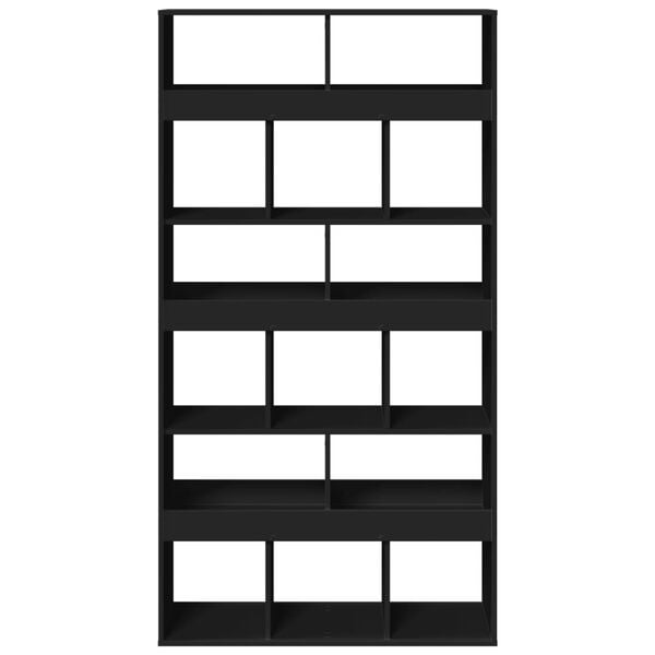 vidaXL Boekenkast 100x33x187,5 cm bewerkt hout zwart