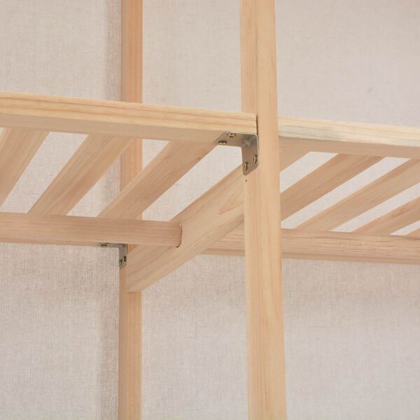 vidaXL Kledingkast 200x40x170 cm stof wit