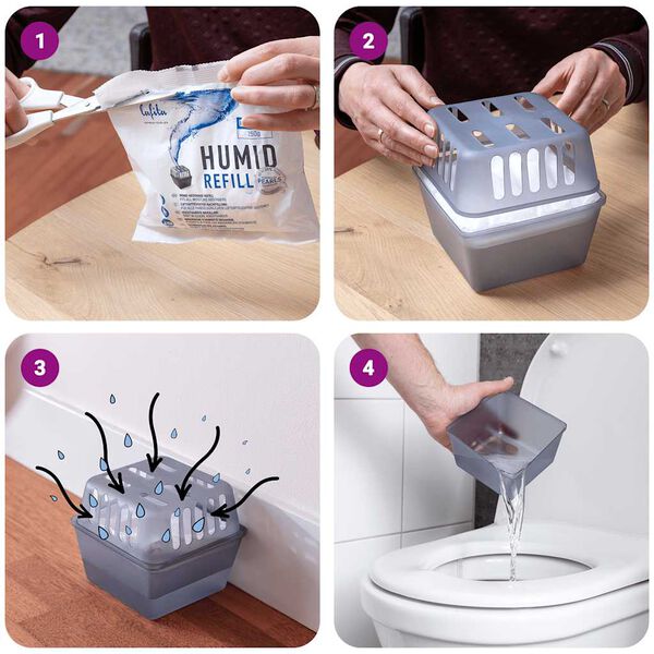 Lafita Luchtontvochtigers met navulzakjes 4 st 450 g