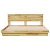 vidaXL Bedframe hoofdeinde zonder matras 200x200 cm massief hout eiken
