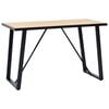 vidaXL Eettafel 120x60x75 cm MDF eikenkleurig
