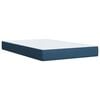 vidaXL Boxspring met matras stof blauw 120x200 cm