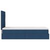 vidaXL Ottoman bed met matras 80x200cm stof blauw