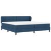 vidaXL Boxspringbed met matras met hoofdeinde Blauw 200 x 200 cm Stof