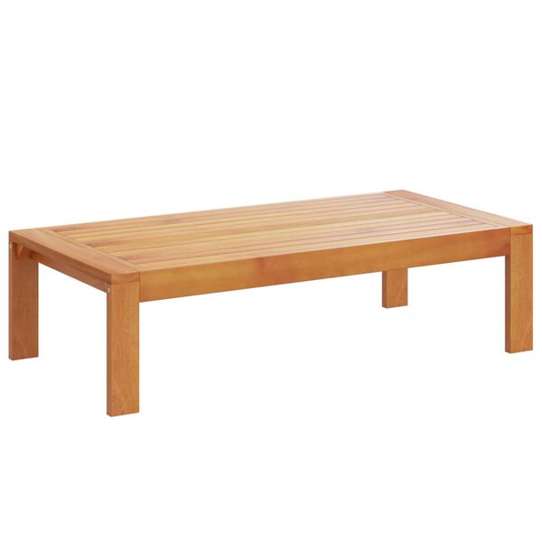 vidaXL 4-delige Loungeset met kussens massief acaciahout