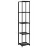 vidaXL Opbergrek 30x30x150 cm poly rattan zwart
