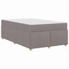 vidaXL Bedframe met matras Taupe 120 x 200 cm Stof