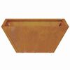 vidaXL Tuin Bloempot Roestig 35 x 35 x 15 cm Cortenstaal