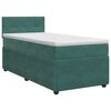vidaXL Boxspringbed met matras Donkergroen 90 x 190 cm Fluweel