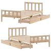 vidaXL Bedframe zonder matras massief grenenhout 100x200 cm