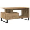 vidaXL Salontafel 90x49x45 cm bewerkt hout artisanaal eikenkleurig