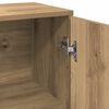 vidaXL Dressoir 88x30x64 cm bewerkt hout artisanaal eikenkleur