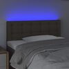 vidaXL Hoofdbord LED 100x5x78/88 cm stof taupe